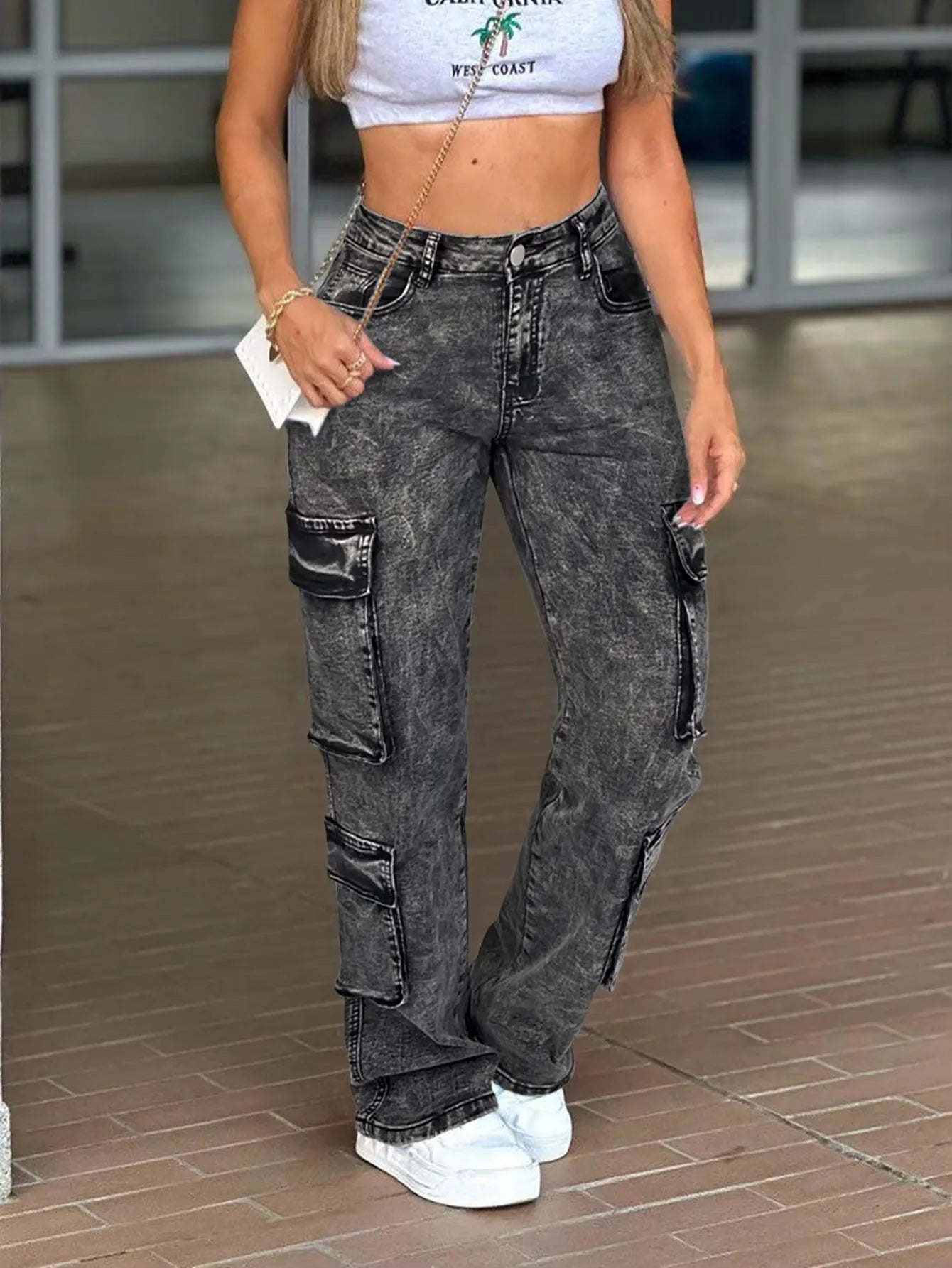 Y2k Baggy Jeans Damen – Bild 2