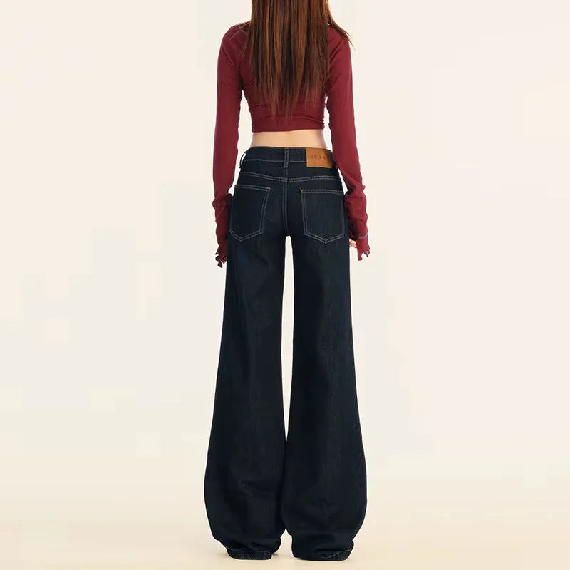 Dark Blue Y2k Jeans – Bild 2