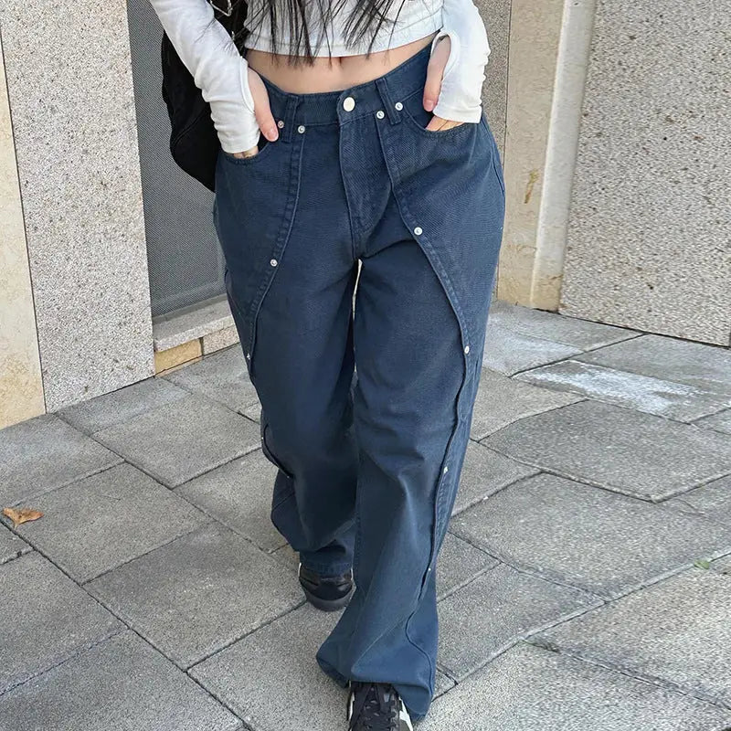 Low Waist Bootcut Jeans Y2k – Bild 3