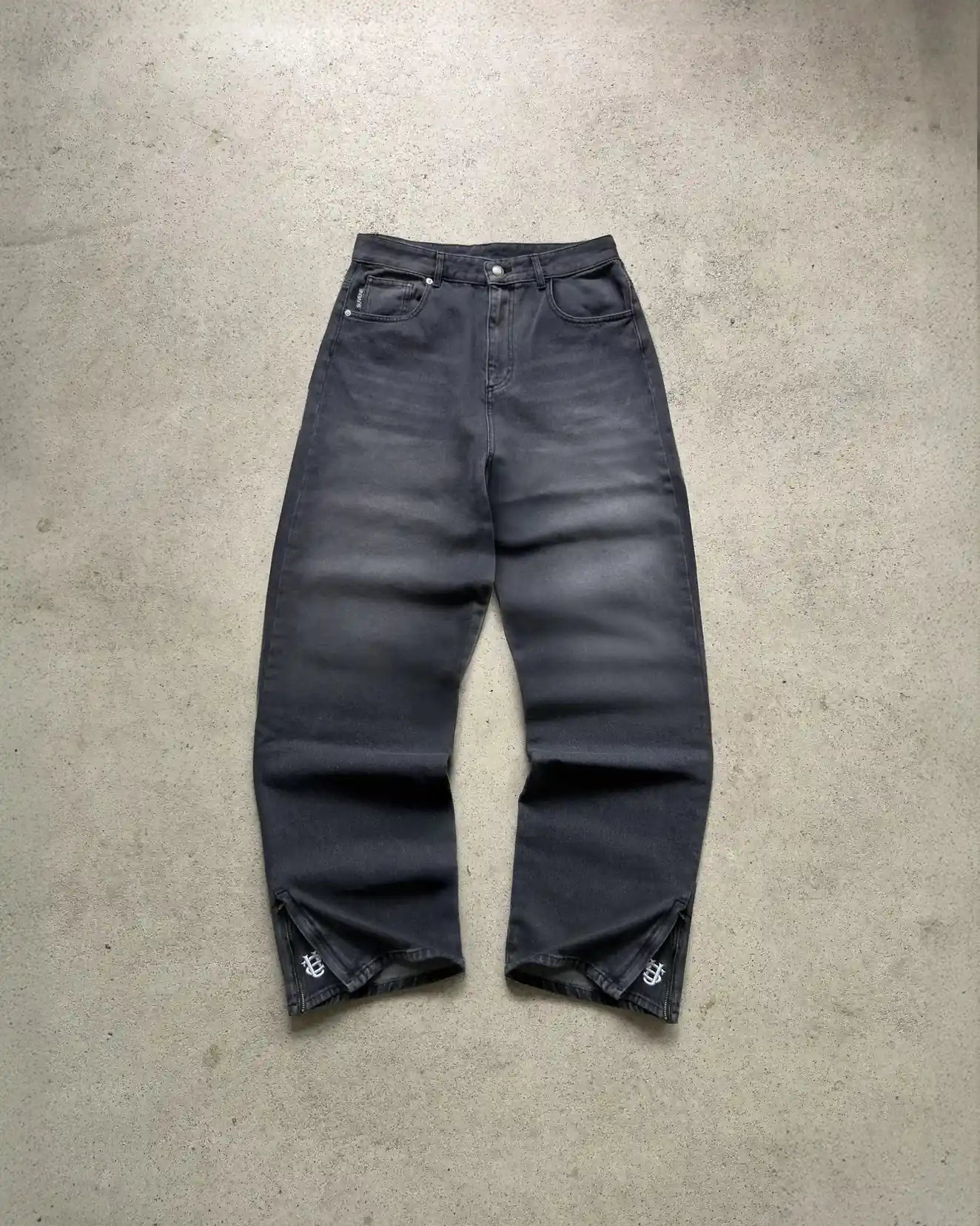 Embroidered Jeans Mens Y2k – Bild 3