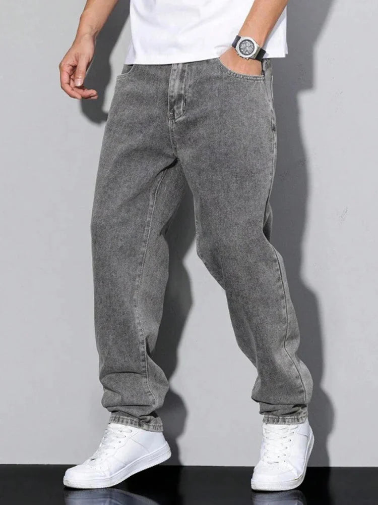 Grey Baggy Jeans Y2k