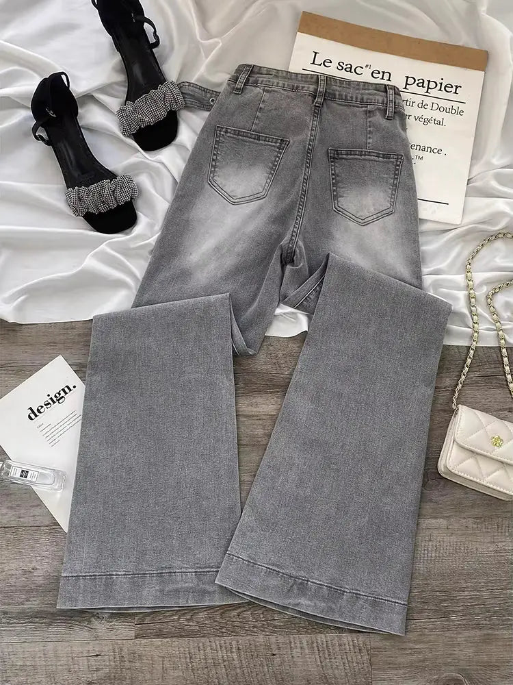 Grey Y2k Jeans – Bild 3