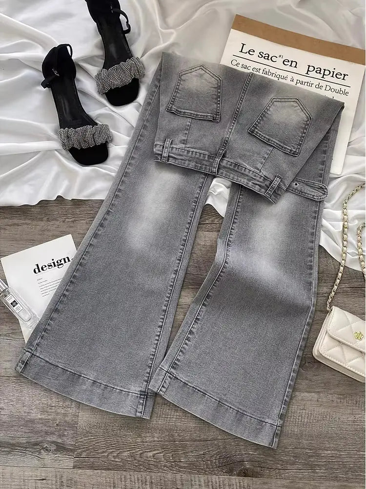 Grey Y2k Jeans – Bild 4