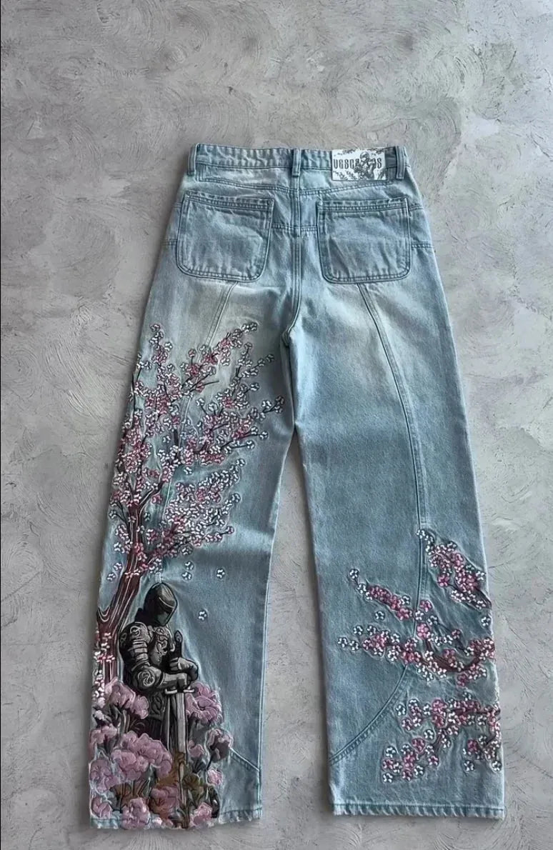 Y2k Wide Leg Jeans Men – Bild 2