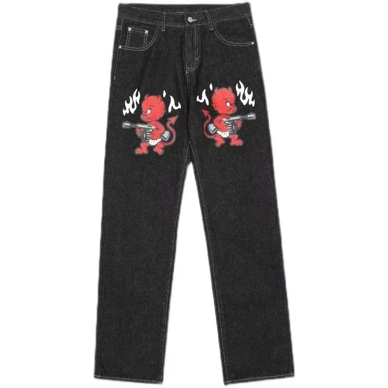 Y2k Wide Leg Jeans Men – Bild 4