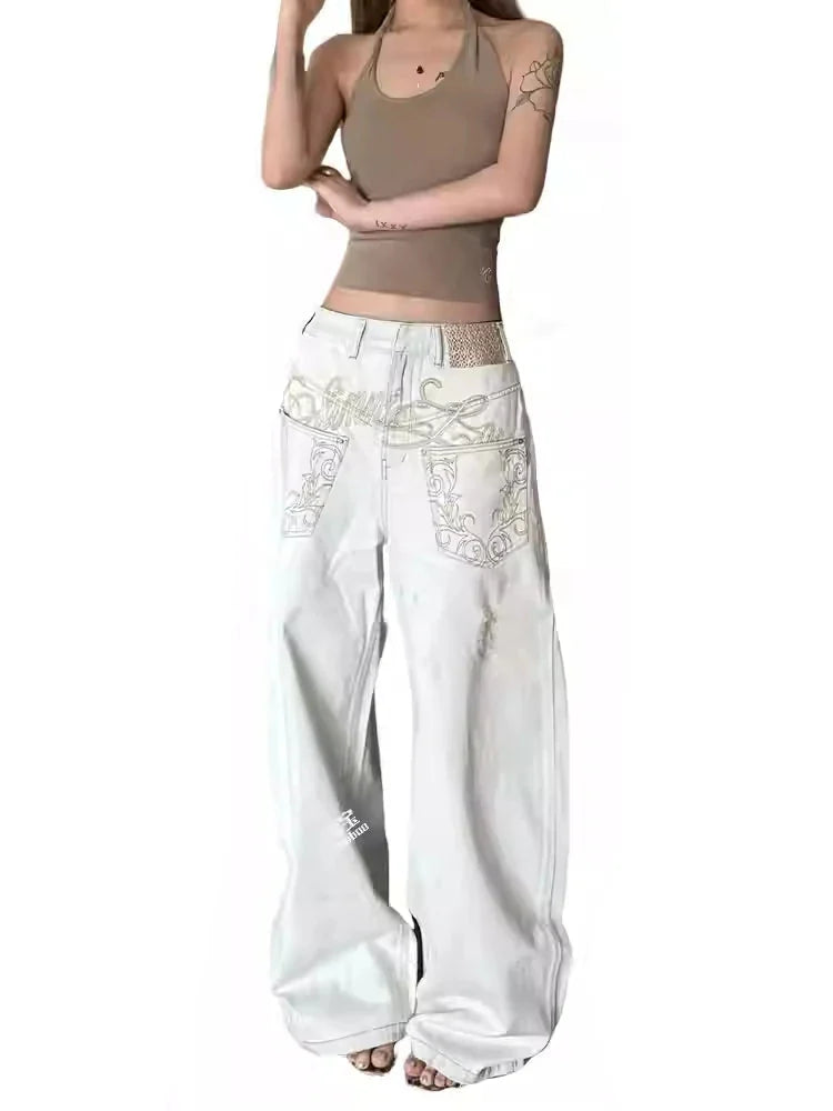 Y2k Wide Leg Jeans – Bild 3