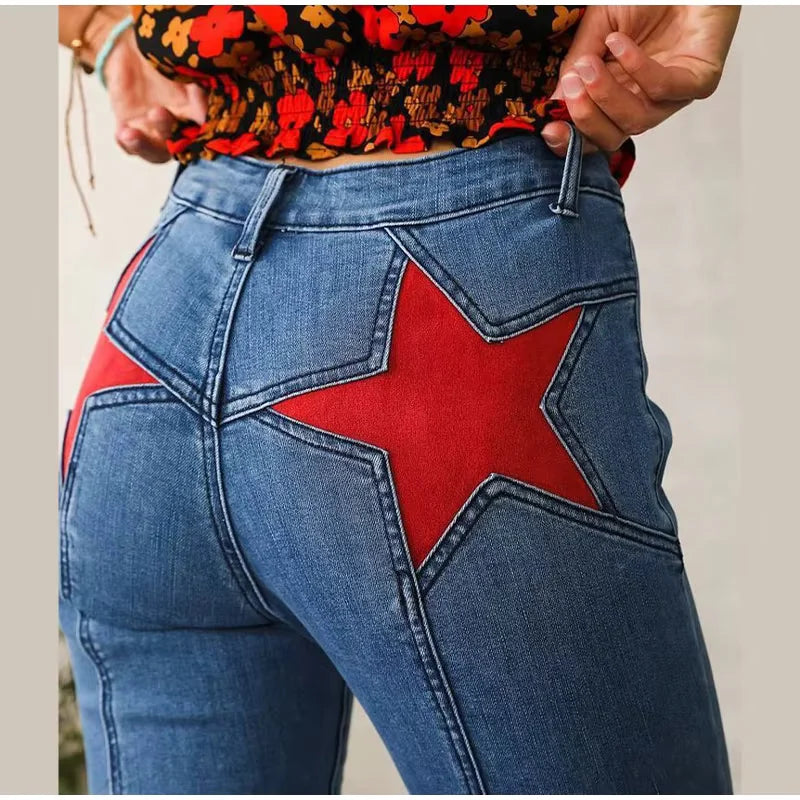 Y2k Patchwork Jeans – Bild 3