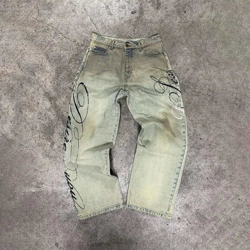 Printed Jeans Y2k – Bild 2