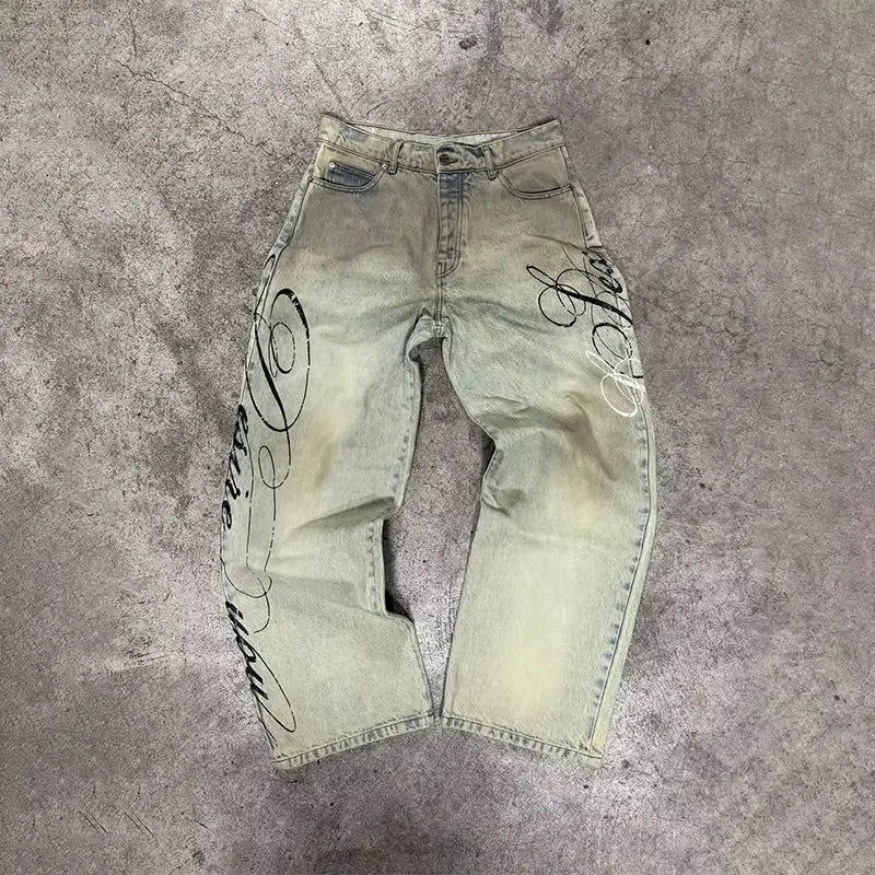 Printed Jeans Y2k – Bild 5