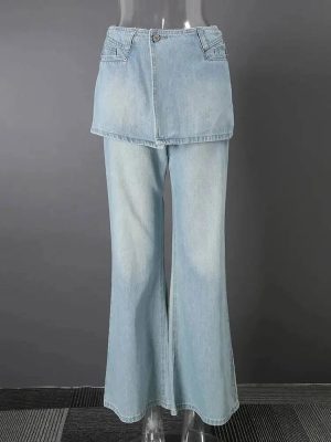 Skirt Over Jeans Y2k